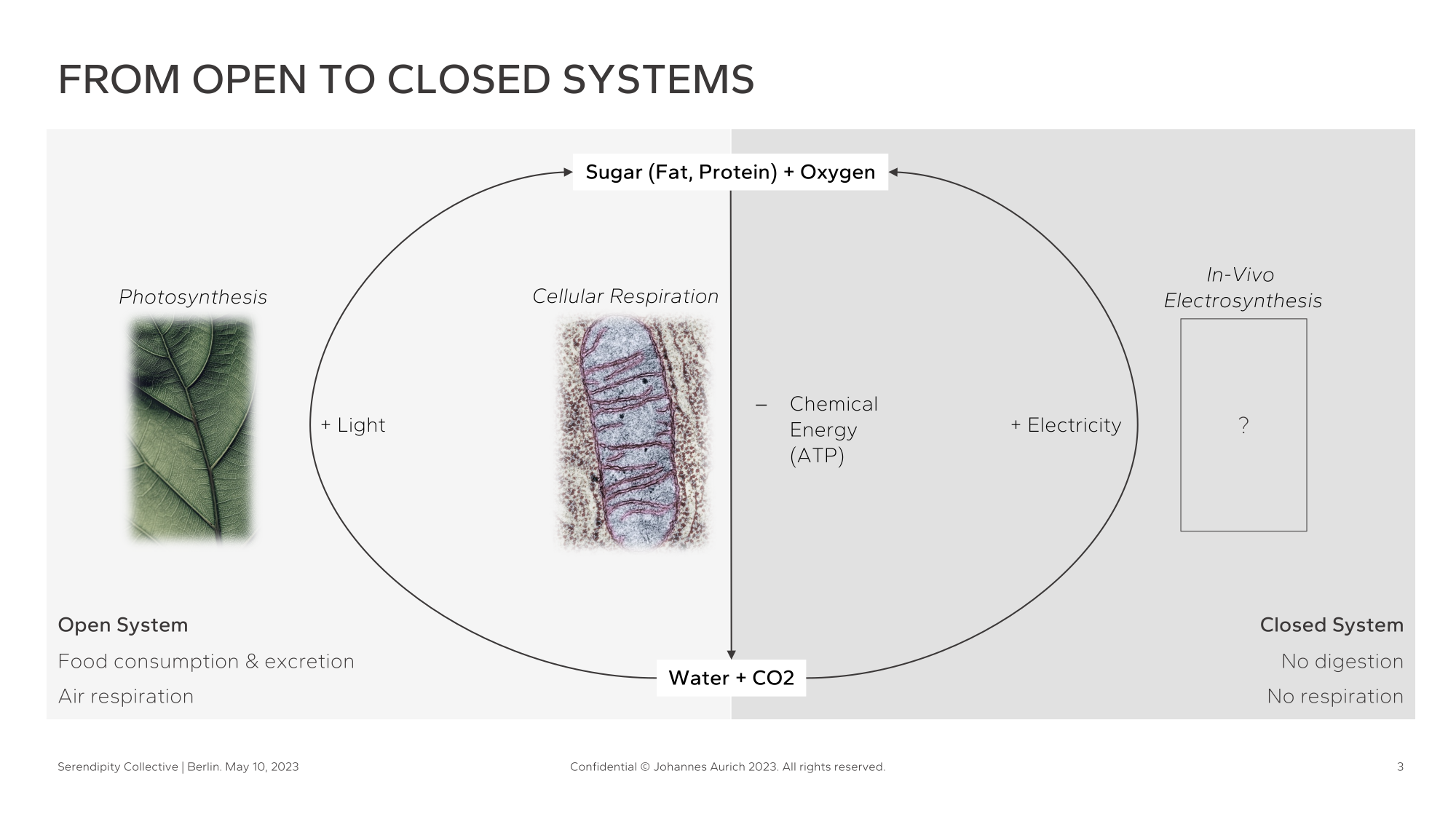 Conceptual overview of the 'from open to closed metabolic systems' approach.